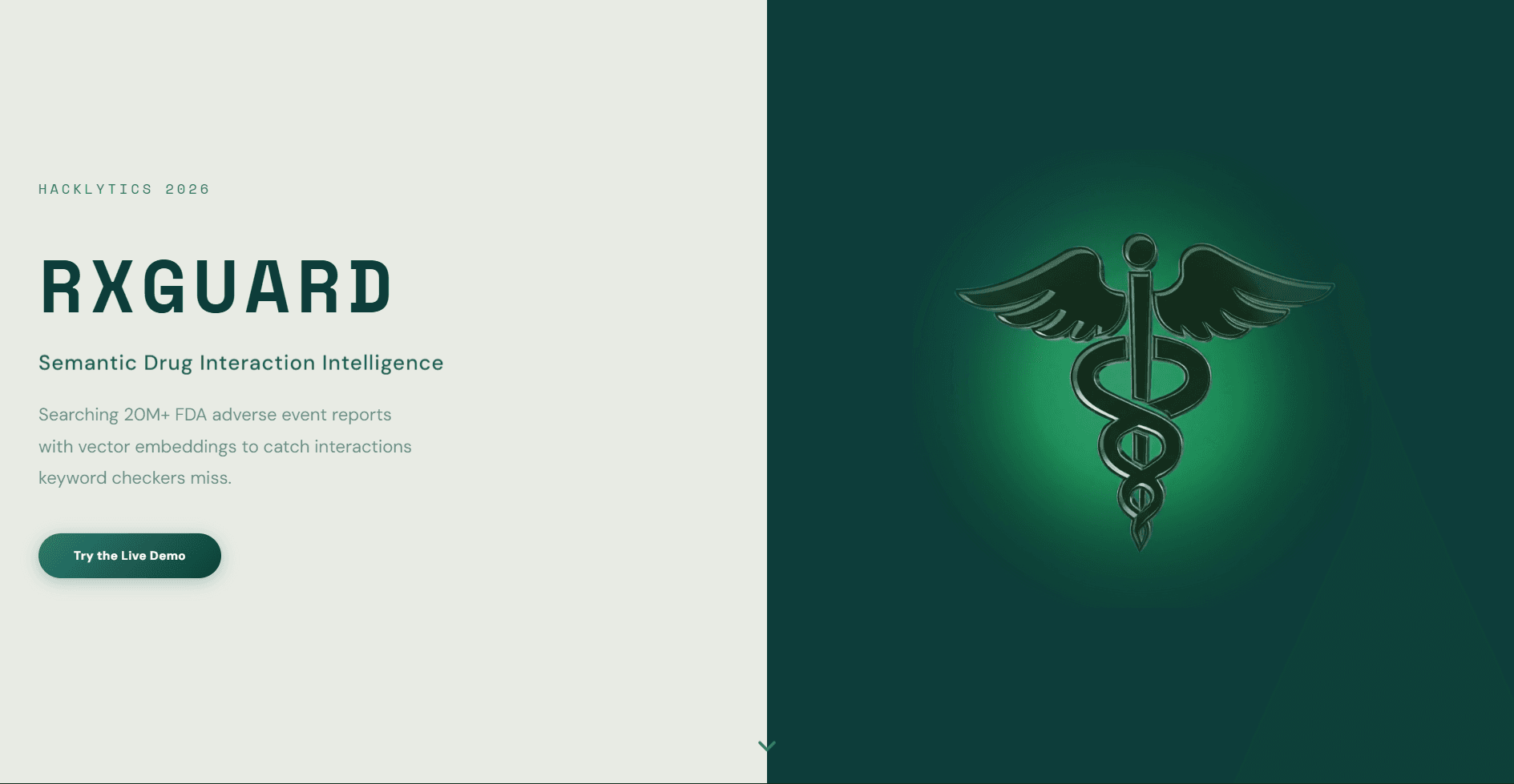 RxGuard interface, frame 1
